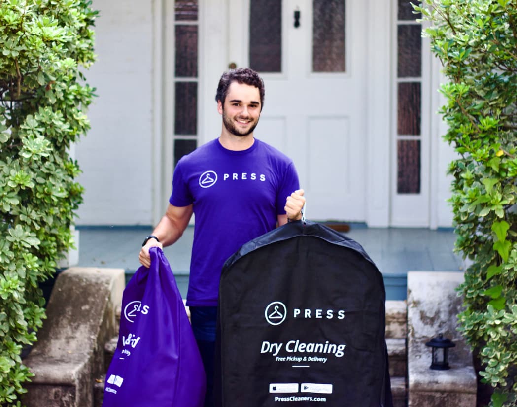 Press Laundry & Dry Cleaning Delivery Service Hero Image